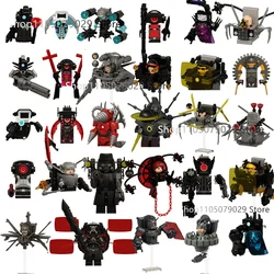 New KDL SWAT Skibidi Toilet Man Figures Anime Block Toys TvMan Titan Cameraman Speakerman Bricks Model Toy Birthday Gift