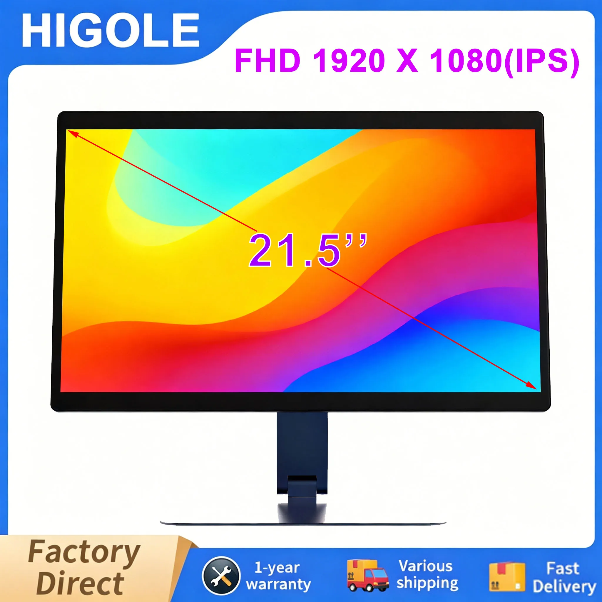 

Higole F21R 21.5'' Industrial Table PC RK3399 Android 11 WiFi5 BT4.2 4GB 32GB HDMI2.0x2 Portable Laptop Desktop Office Computer