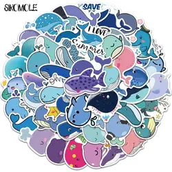 10/30/50/100PCS Cute Cartoon Whale Stickers Kawaii Animals DIY Toys Car Skateboard Notebook Suitcase Decals Graffiti Sticker F5