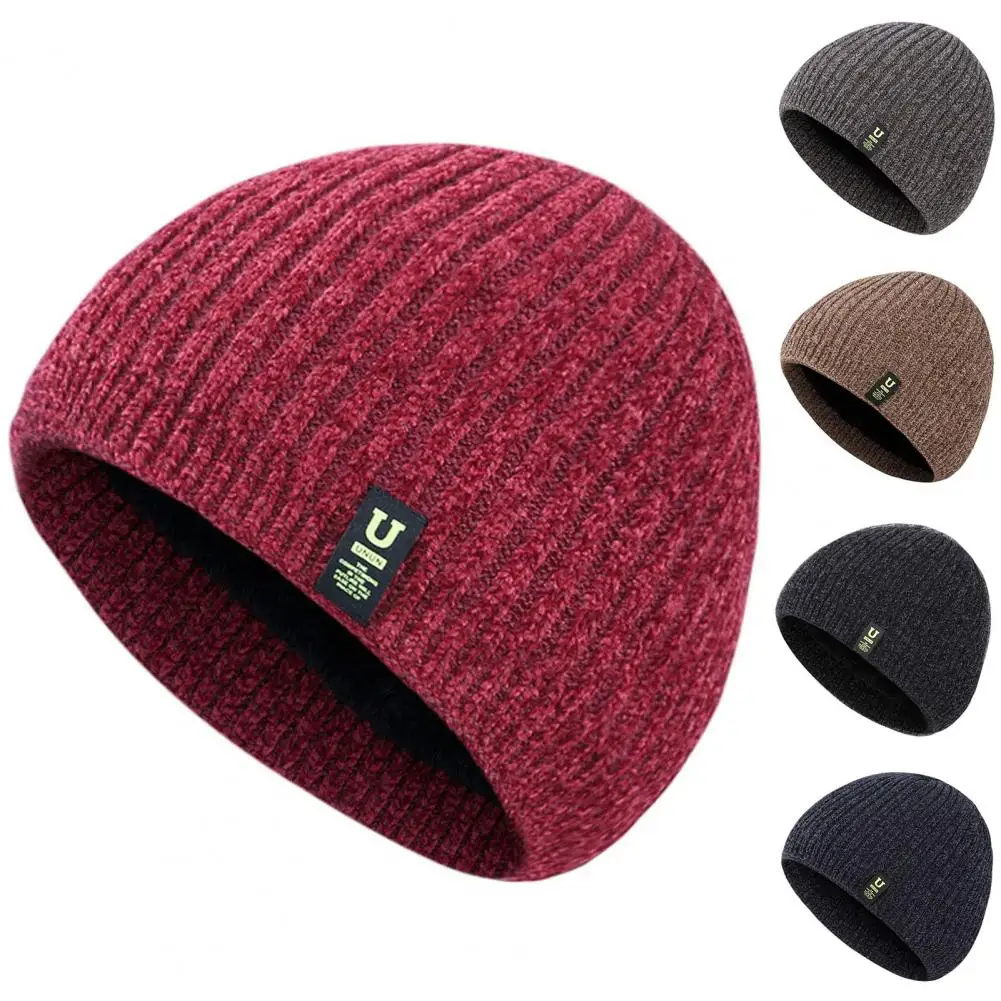 Coldproof Foldable Men Elastic Knitted Bicycle Hat Fashion Accessories