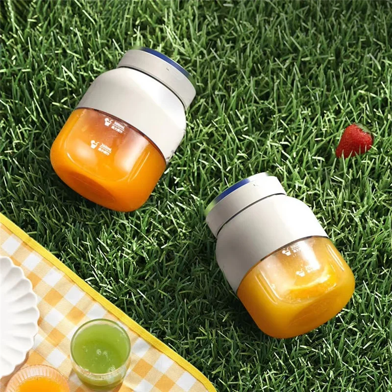 -ESTR كوب عصير كهربائي ثنائي الاستخدام بسعة كبيرة للرياضات الخارجية USB قابل لإعادة الشحن أ