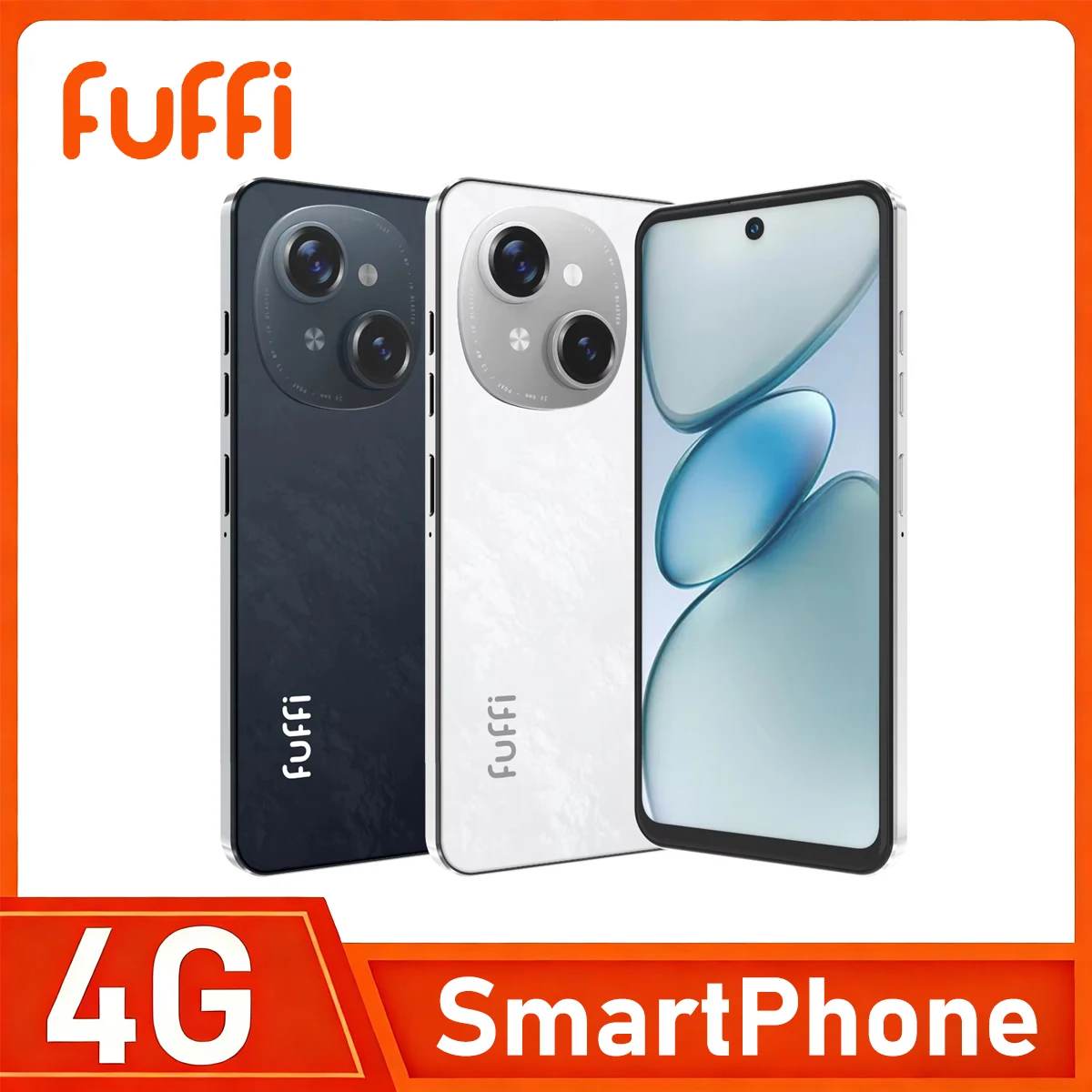 FUFFI-Telefone celular, 6,56 polegadas, 12GB de RAM, 256GB de ROM, Rede 4G, Smartphone Android, Google Play Store, Dual SIM, Telefones celulares