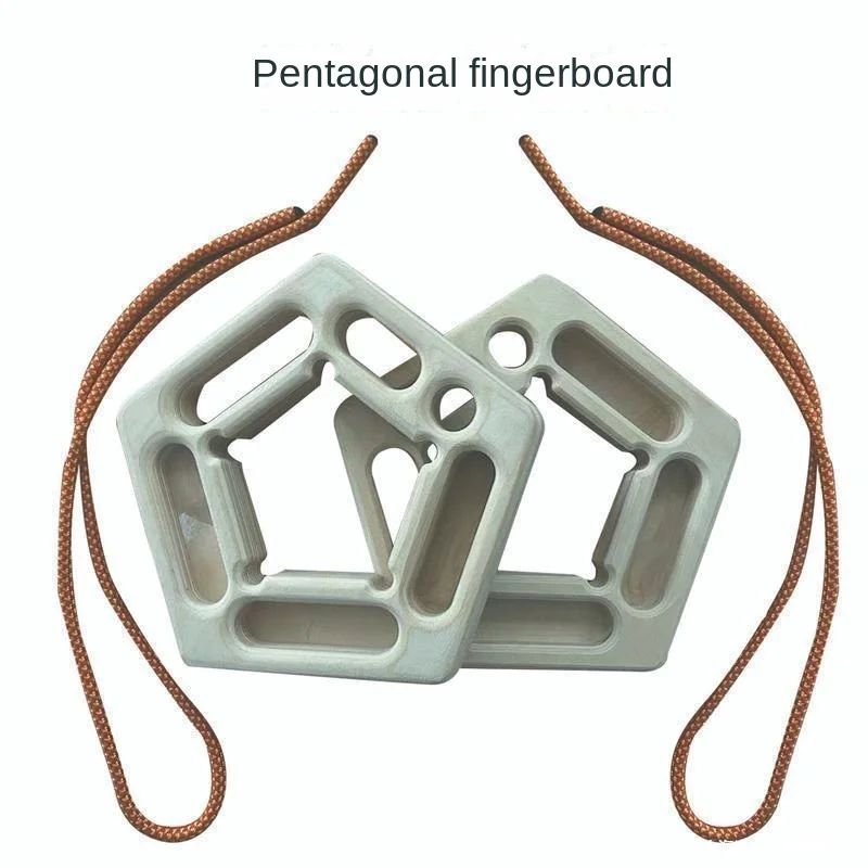 

Rock climbing fingerboard wooden pure birch finger training climbing portable suspension pull-up pentagonal cradle plant