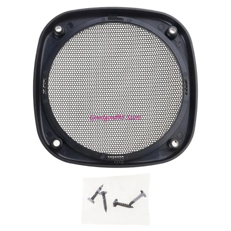 

4/5inch Square Speaker Grill Cover Car Sound Plastic Decorative Circle Metal