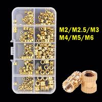 M2 M2.5 M3 M4 M5 M6 Brass Heat Insert Nut Hot Melt Nutinsert Thread Knurled Double Twill Embedment Nuts 3D Printer Accessories