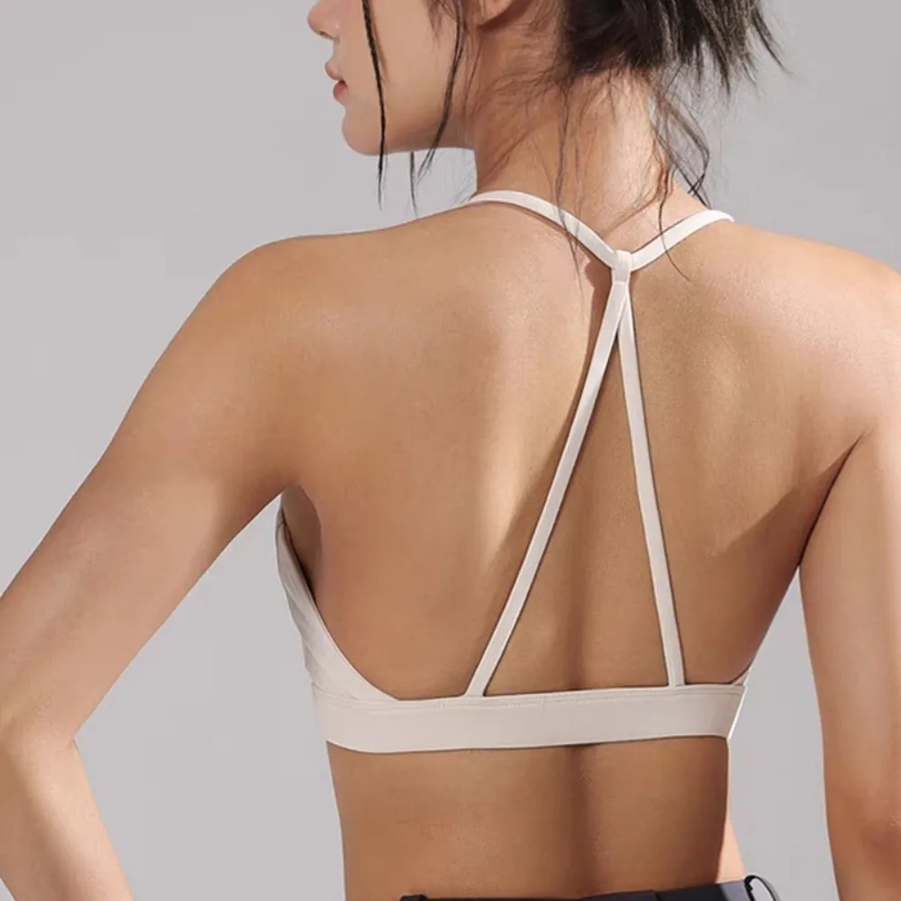 ملابس اليوغا الجمال الظهر الرياضة الصدرية للصدمات ضئيلة اليوغا الملابس الداخلية مريحة مكافحة ترهل التدريب حمالة صدر رياضية النساء #4