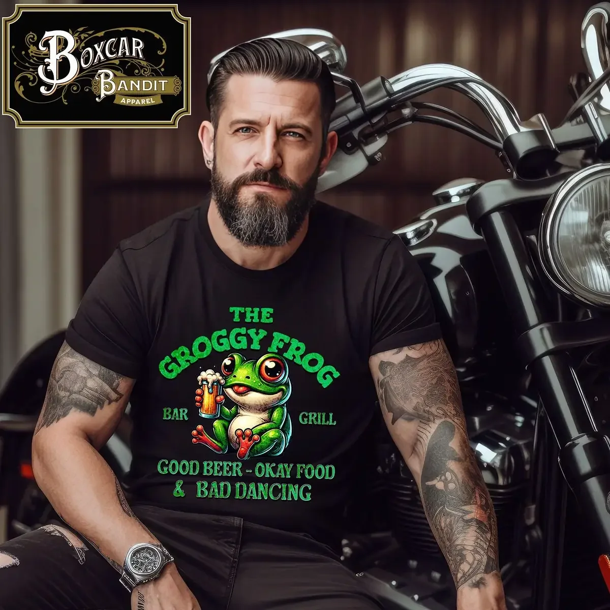 The Groggy Frog Bar and Grill fun shirt  T