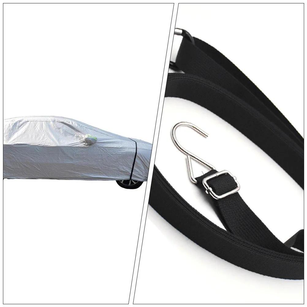 

2Pcs Universal Car Cover Fixing Straps Weather Resistant Windproof Elastic Bands for Suv Truck Waterproof Cover Security Rope