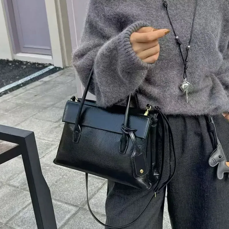 

Осень-зима, женские винтажные сумки, женские пригородные многофункциональные сумки через плечо, кожаные портфели-тоут в стиле ретро, женские