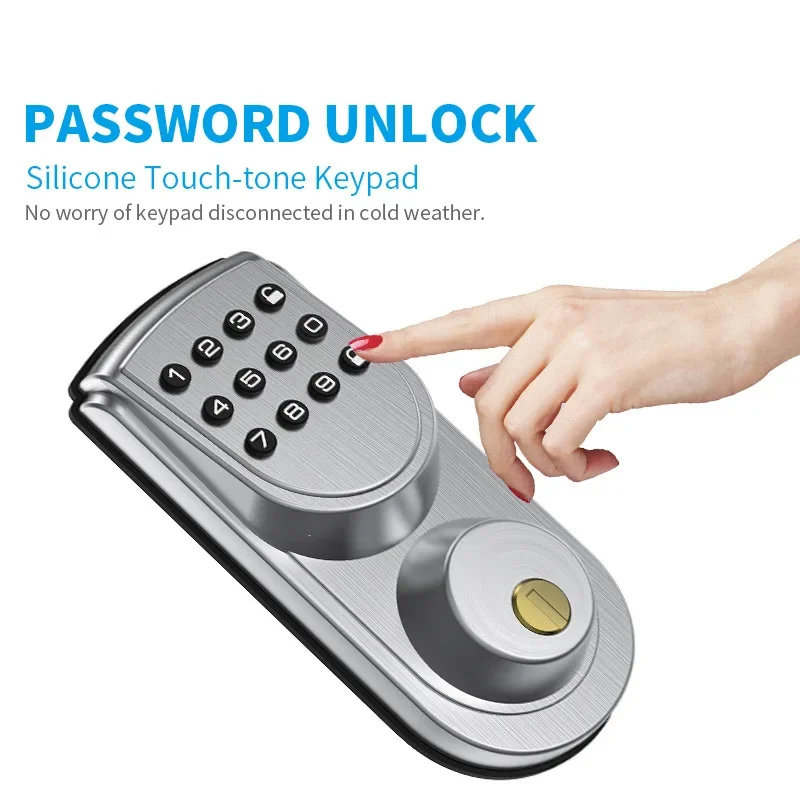 

Smart Door Lock US Style Metal Smart Deadbolt Locks Password Key Unlock Indoor Wooden Door Electronic Lock Keypad Door Lock