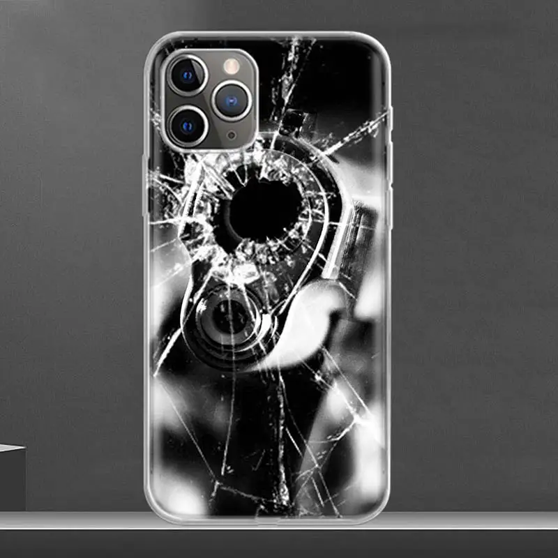 Funny Fissure Crack Breaking Pattern Soft Phone Case For IPhone 11 13 16 Pro MAX 15 + 14 Plus 12 Mini X XS Apple 8 7 SE Fundas C