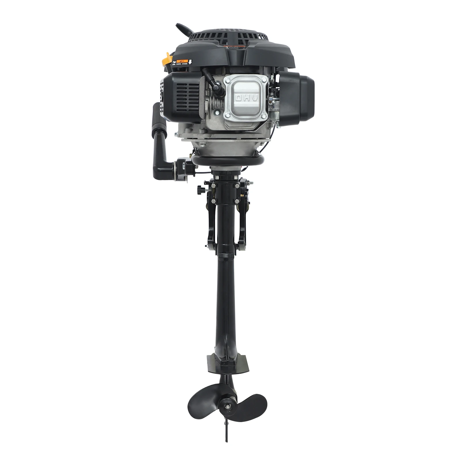 Motore fuoribordo a 4 tempi 9.0HP 224cc, 4.2KW Motore a benzina per barca fuoribordo raffreddato ad aria per barca da pesca gommone