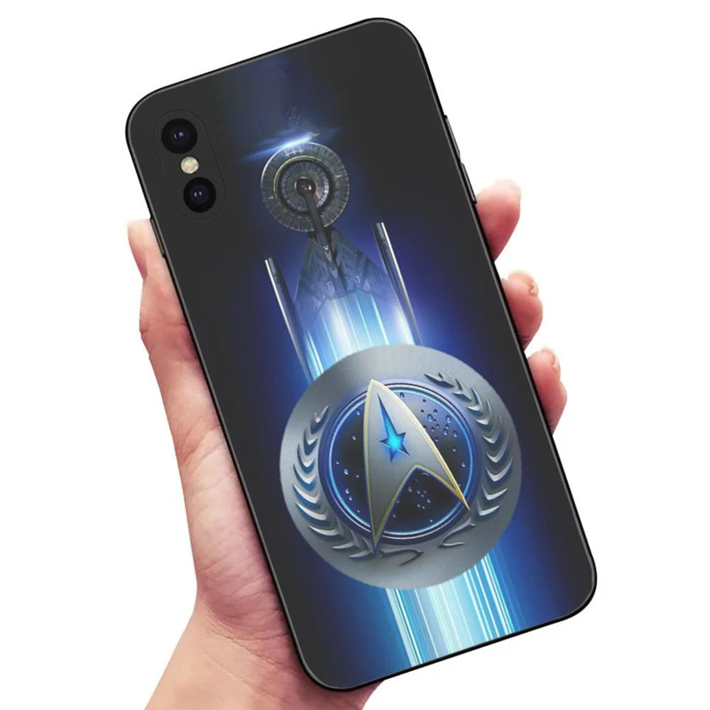 Star T-Trek tv Phone Case For Samsung S24,23,22,30,21,10,9,Ultra,Plus,Lite,FE,5G Black Soft Case