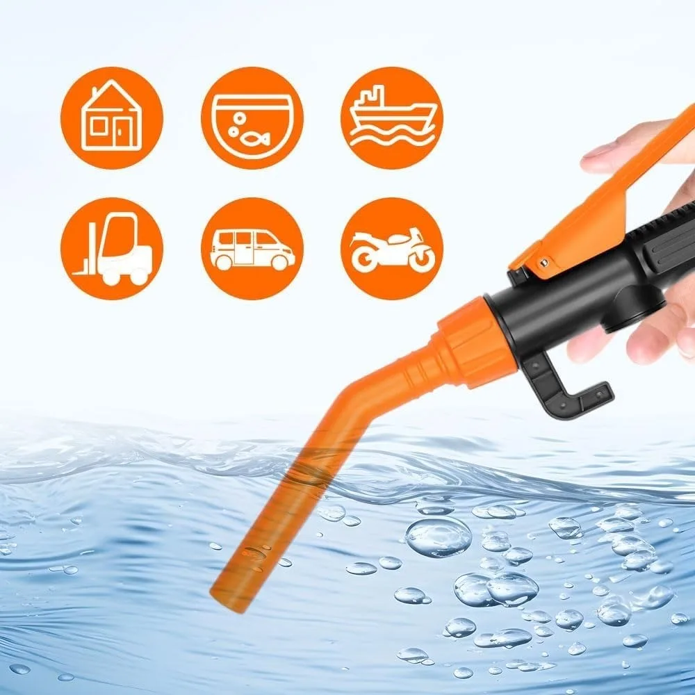 Portable Power Battery Pump Upgrade Electric Siphon Water Transfer Pump Handheld Adjustable Pipe for Liquid Gas Fuel Diesel Tank