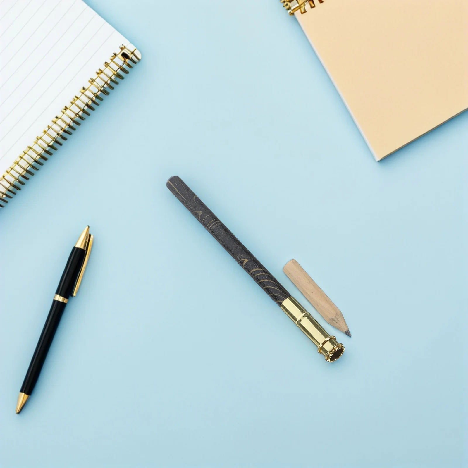 

4Pcs Reusable Pencil Extenders Bamboo Holder for Drawing Writing Sketching Handwriting Practice Art Tools School Office