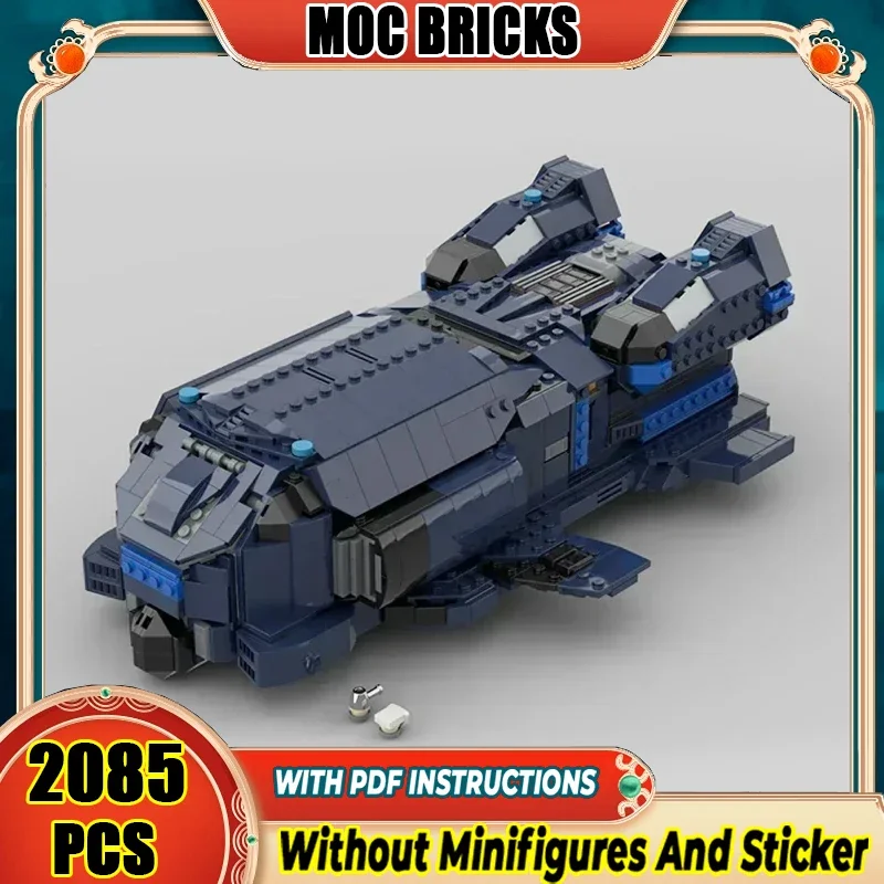 

Large Spaceship Model Moc Building Bricks Elite Dangerous Type-7 Technology Modular Blocks Gift Christmas Toys DIY Sets Assembly