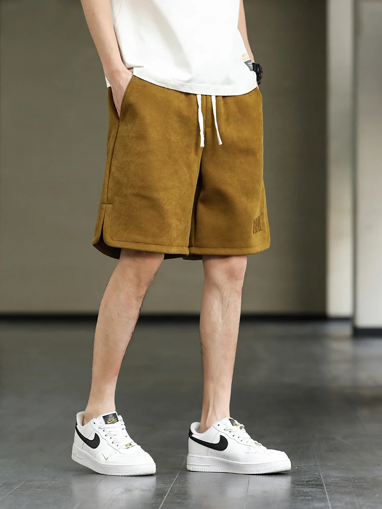 2023 Summer Men's Shorts Plus Size 6XL Drawstring Baggy Sweatshorts Male Wide Breeches Pants Men Short Sweatpants