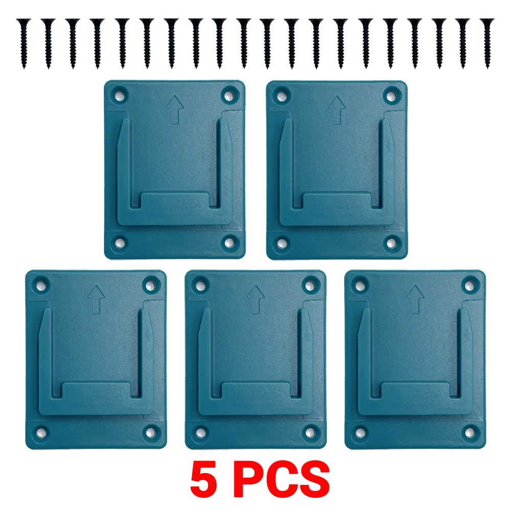5PCS Batterij Houder voor Makita 18V Li-Ion Batterij Gereedschap Machine Houder Opbergrek Muurbevestiging voor BL1860 BL1850 (geen Batterij)
