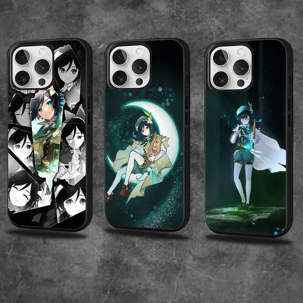 

G-Genshin Barbatos Phone Case For iPhone 17,16,15,14,13,12,11,Pro,Max,Plus,Mini,SE4,E Magnetic Magsafe Wireless Charging
