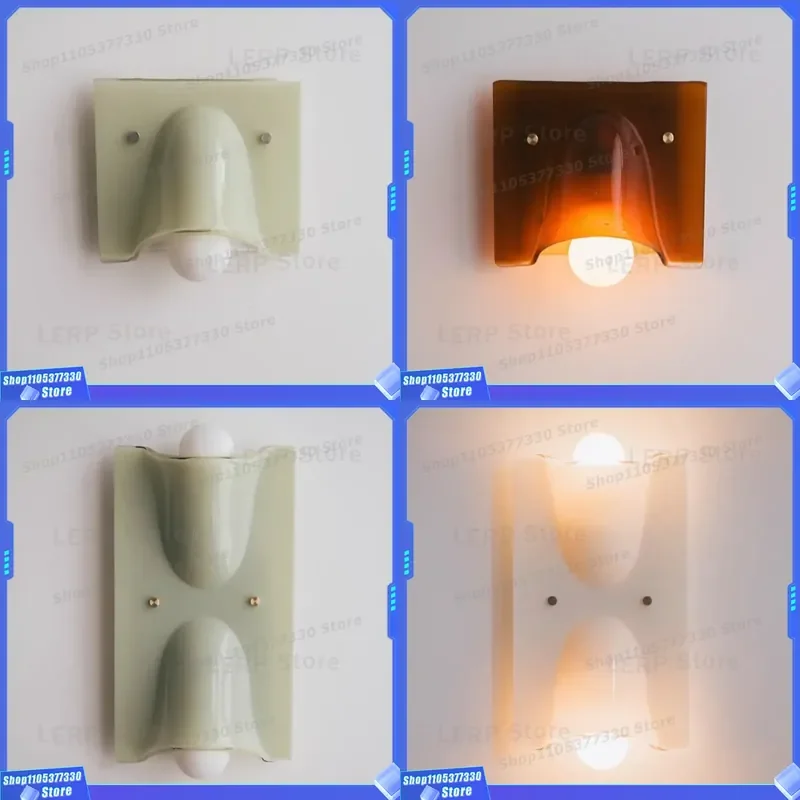 Retro French Style Light Green Wall Lamp Single Head Medieval Color Bedroom Bedside Lighting Fixture For Living Room Decor