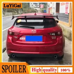 ABS Exterior Rear Spoiler Tail Trunk Boot Wing Decoration Car Styling For Mazda 3 Axela Hatchback 2014 2015 2016 2017