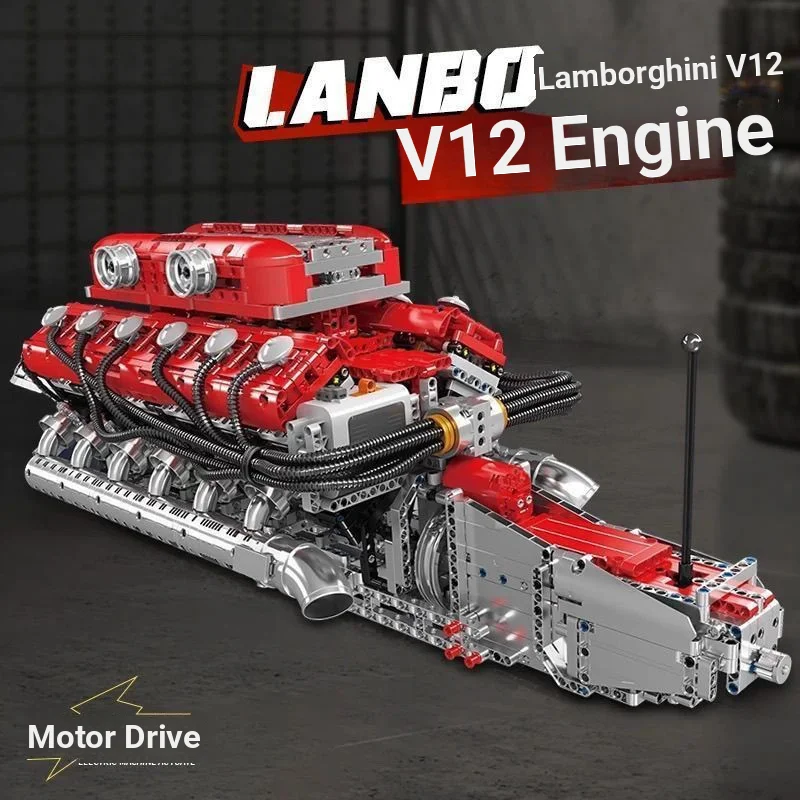 3472Pcs Motor Modell Baustein Kit Sport Auto Motor Mechanische Set Getriebe Verknüpfung Montage Jungen Spielzeug