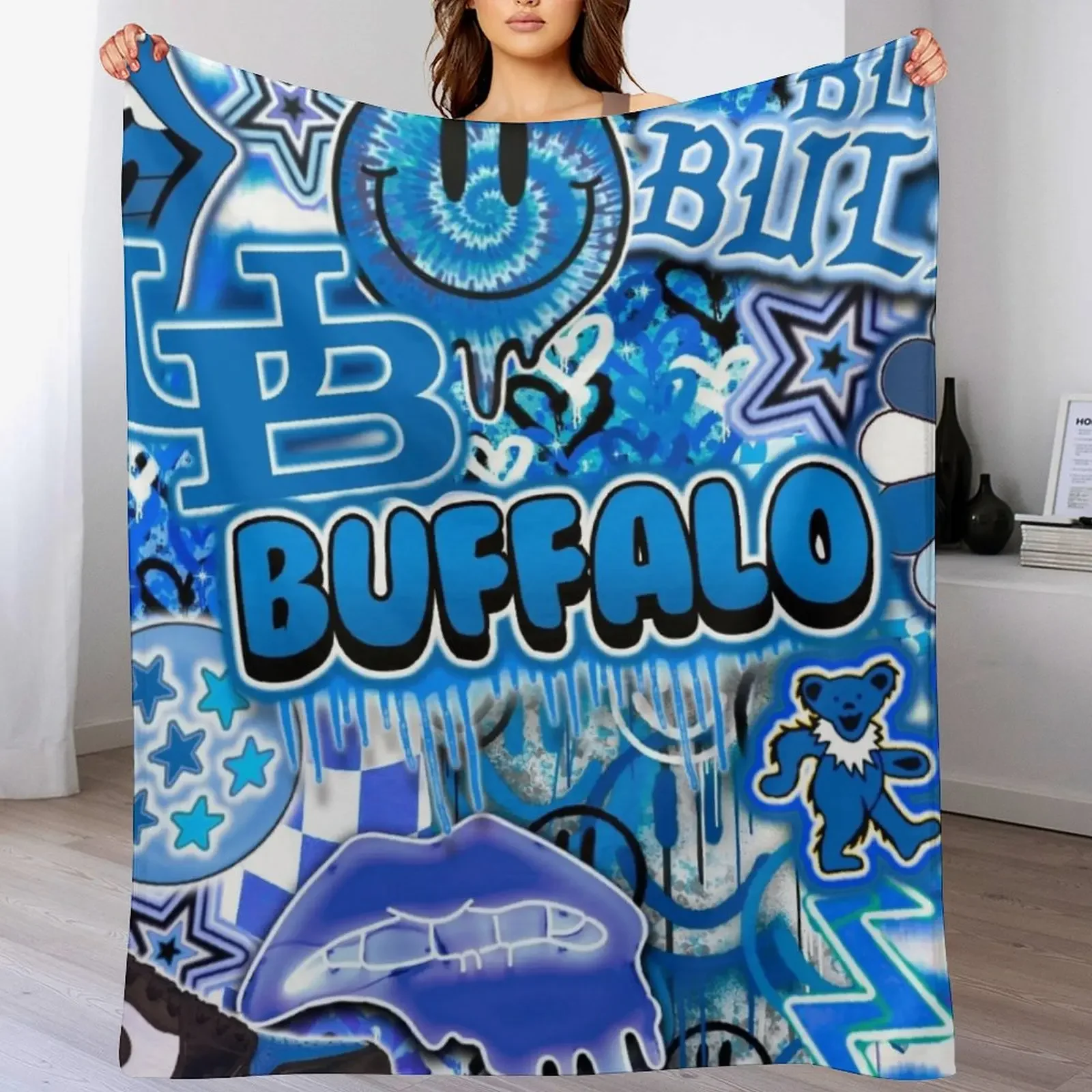 B U F F 2 . 0 Throw Blanket Designers Hairys Blankets