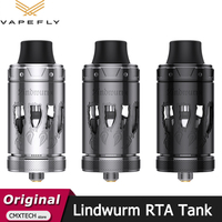 Original Vapefly Lindwurm RTA Tank 5ml Top Filling Electronic Cigarette Atomizer Single Coil Deck DL Vape Vaporizer