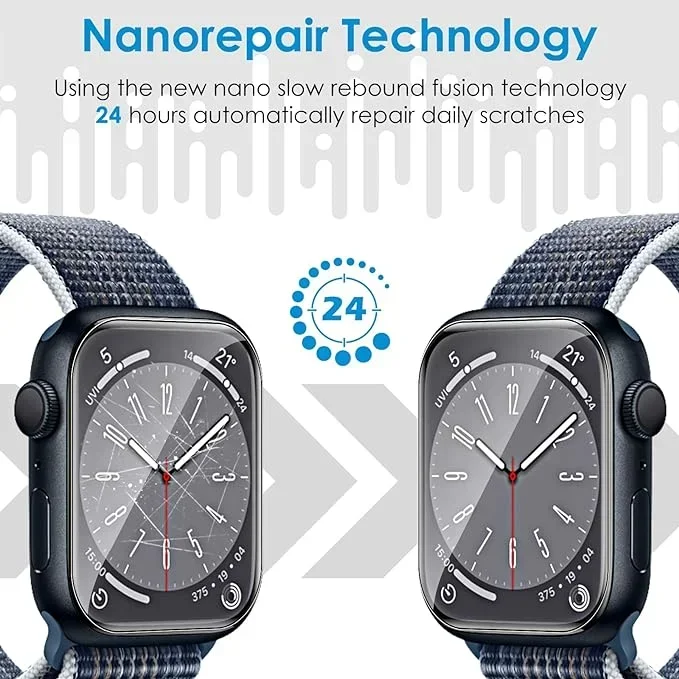 طبقة حماية ناعمة لساعة أبل Ultra2 9 8 7 49 مللي متر 45 مللي متر 41 مللي متر HD شاشة زجاجية شل حامي IWatch 6 5 4 SE2 44 مللي متر 42 مللي متر 40 مللي متر #2