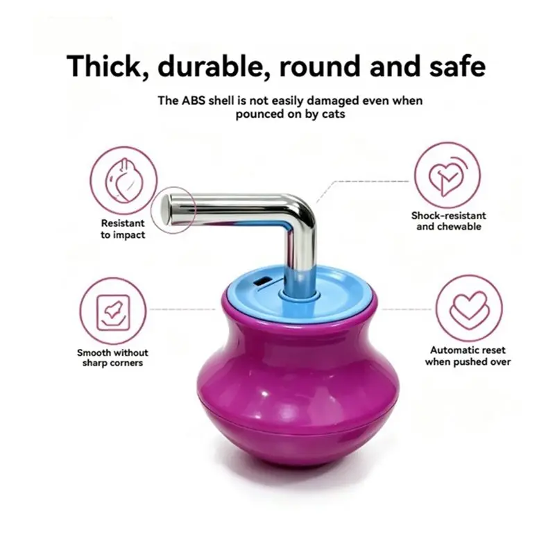 ABVG-Gyro Cat USB Charging Infrared Light Pen Self Pleasure Relieving Tool Cat Teaser Electric Tumbler Cat Teasing Pen