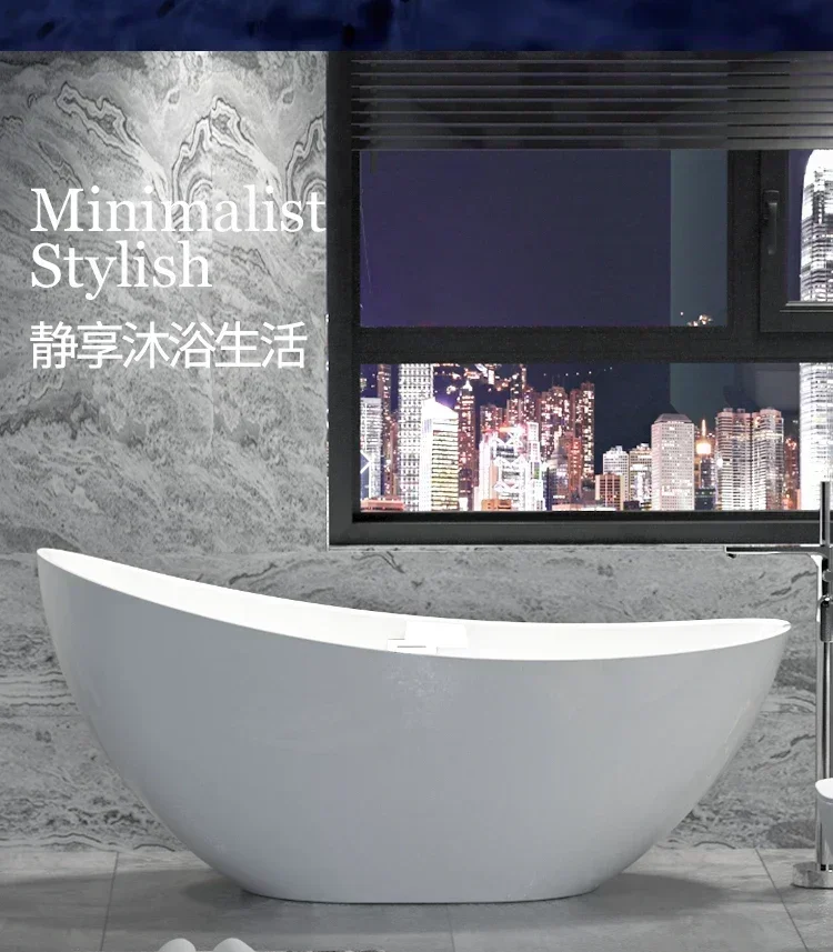 

Акриловая ванна Imperial Concubine: большая, для дома и отелей, простая, отдельностоящая, цельная.