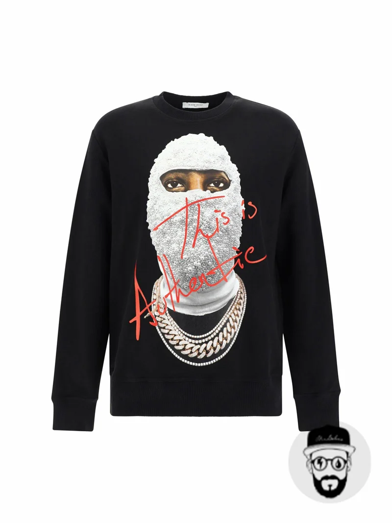 Free shipping IH NOM UH NIT men's hoodie autumn/winter pearl masked print high-quality pure cotton toptee