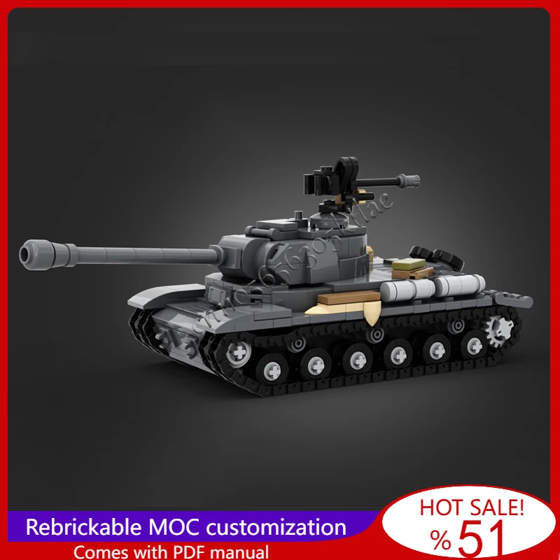 

628 шт. MOC настроить WW2 серии тяжелый IS-2 модель танка строительные блоки кирпичи DIY творческая сборка набор игрушек детский популярный подарок