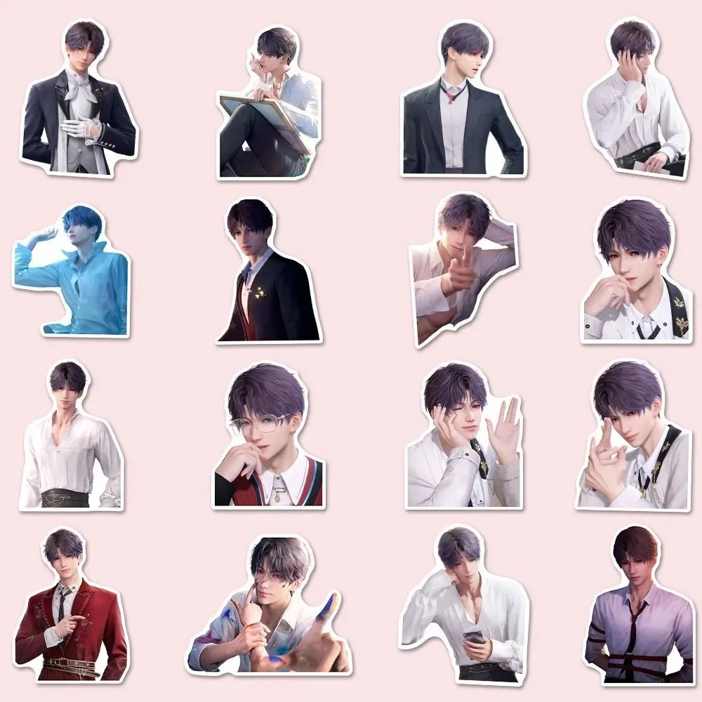 

10/48Pcs Anime Game Love and Deep Space Qi Yu Rafayel Cartoon Stickers for DIY Laptop Phone Case Notebook DIY Decals Stationery