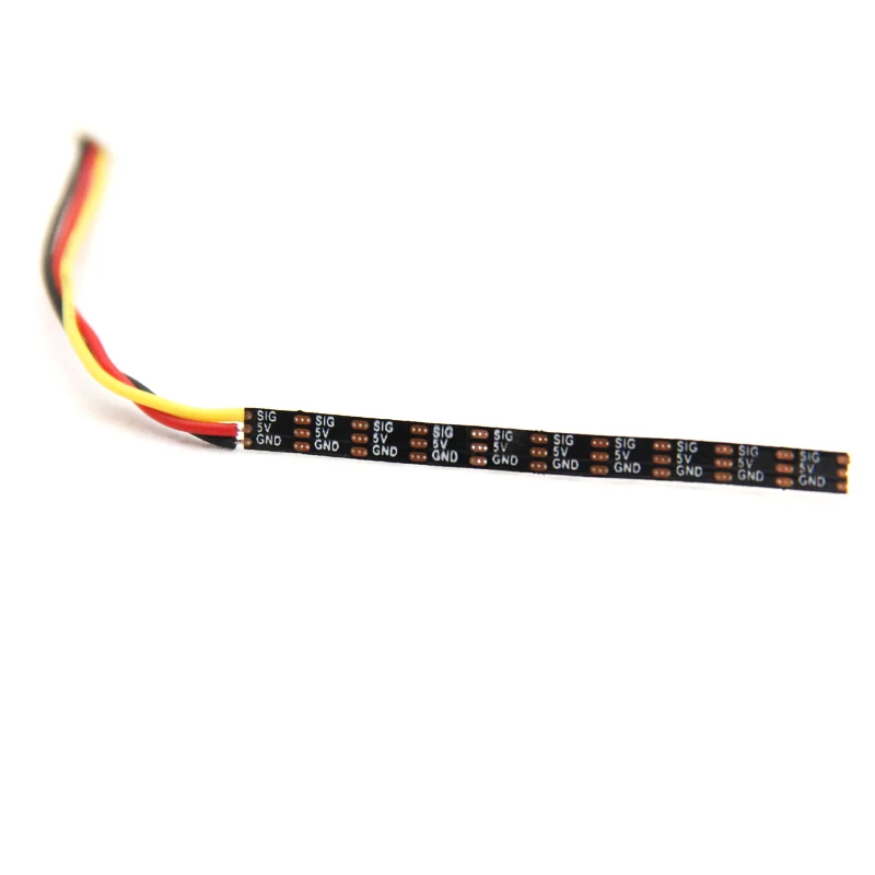 WS2812 Chip 3.5mm Width 5V Flexible Strip Board Built-in 10 / 20pcs 2020 RGB LED IC 50  / 100mm Length For RC FPV Racing Drones