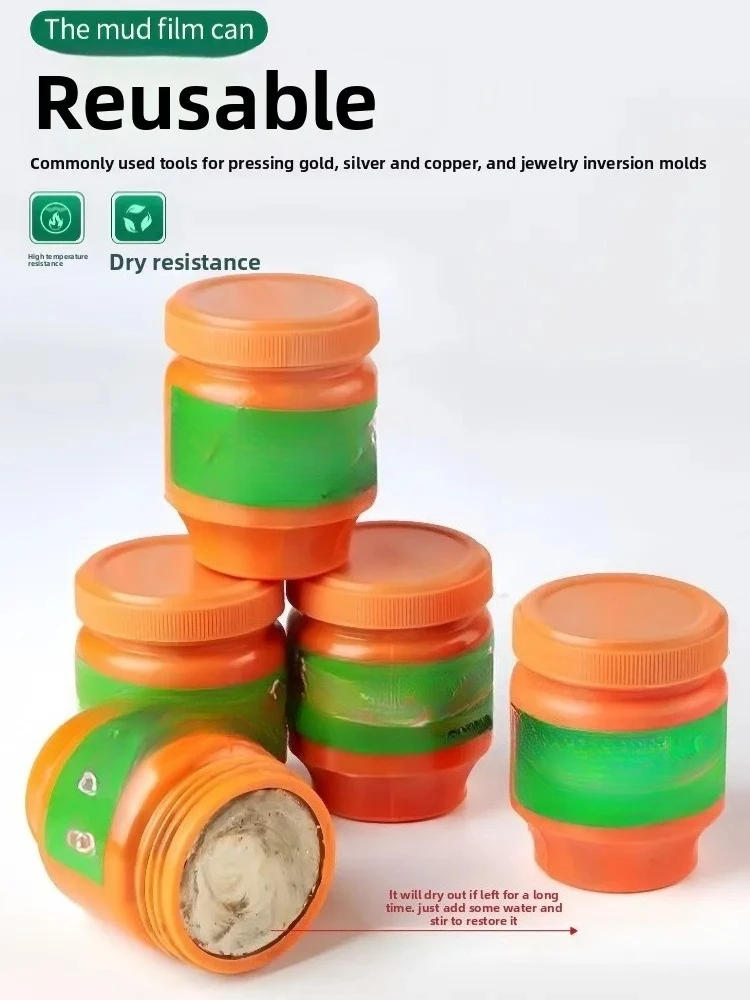 Heatproof Jewelry Mold Clay - Professional Press Molding Mud for Plaster Casting & Jewelry Crafting