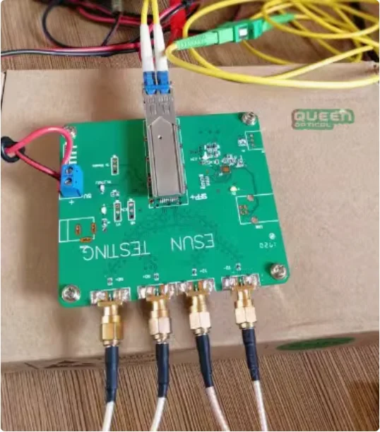 For Power  SFP+ optical  Light source Fiber test 10-Gigabit module Light source board