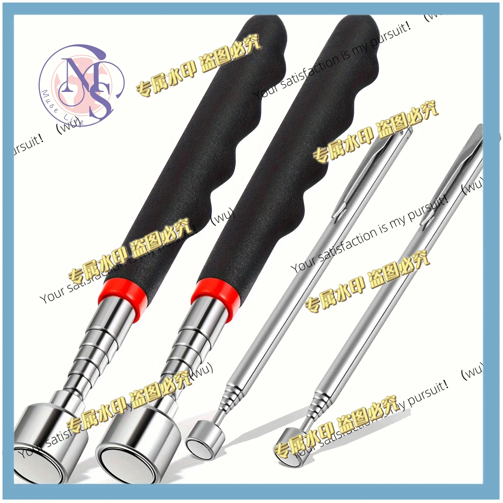 

Telescopic magnet picking tool for hard to reach areas