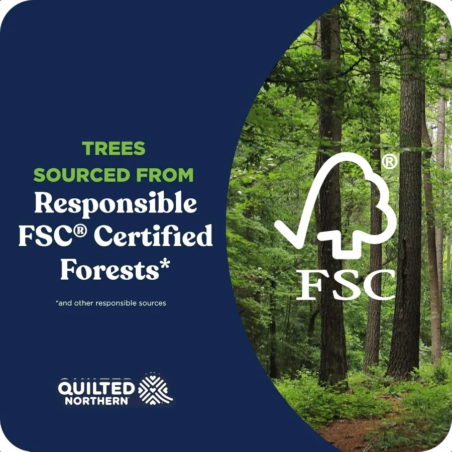 Papel higiênico ultra macio e forte, 18 rolos mega = 72 rolos regulares, 5x tecido higiênico macio premium mais forte