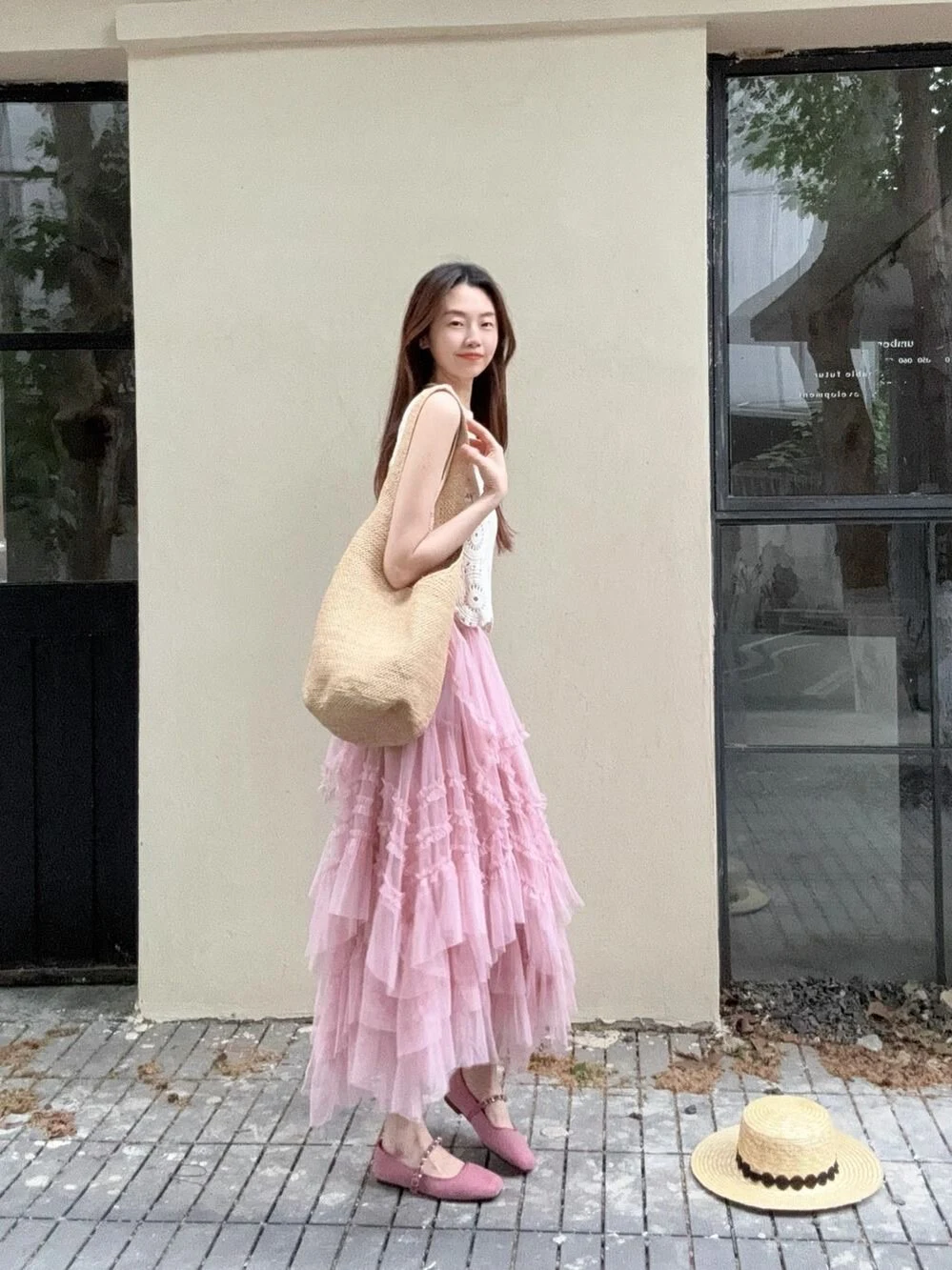 Retro Lace High Waist A-Line Skirt Women's New 2026 Slimming Long Skirt Half Body Beautiful And Attractive Princess Style