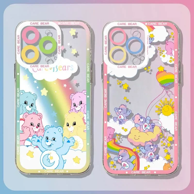 Casing untuk RENO 13F 12F 11F 13 12 Pro 5G 11 10 9 8 7 6 Pro 7Z 8Z 5Z 2F 2Z 8T 6 5 Lite OPPO A94 A74 A79 A2 A54 Sampul Beruang Perawatan Lucu