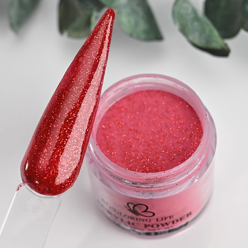 6 stücke Weihnachten Farben Acryl Pulver Kit 6 Farben Glitter Goldgelb Grün Splitter Tauch/Schnitzen/Verlängerung Nagel pulver Set %