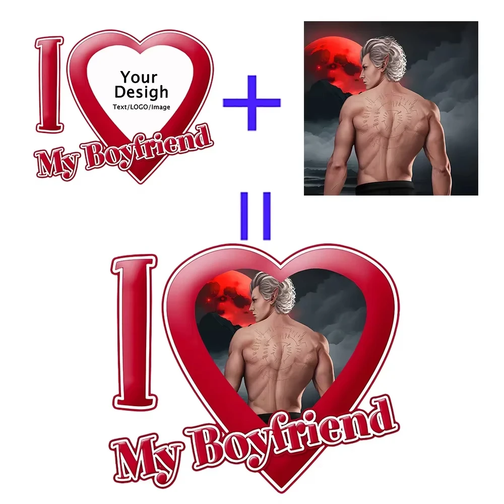 DIY I Love My Boyfriend Girlfriend T-Shirts For Womens Men Summer Cotton Short Sleeve Tops O-Neck Oversized Tees Couple Clothes
