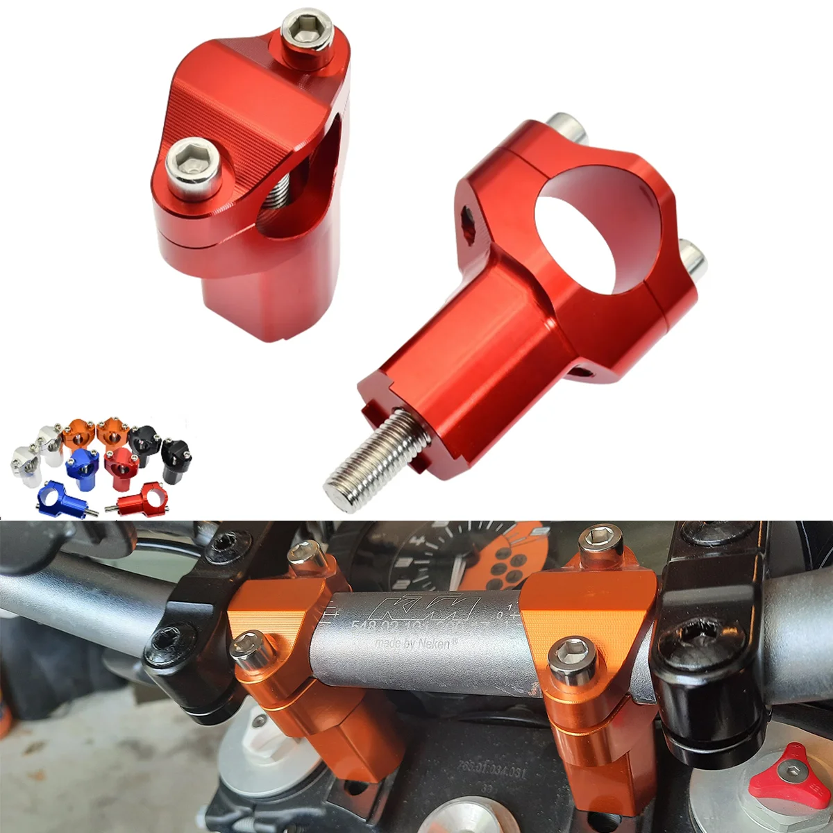 

CNC Handlebar Riser Clamp For KTM 690 SMC/690 Enduro/R 790 Adventure /R 1290 Super Adventure R/S 1090/1190 Adventure R 2019-2022