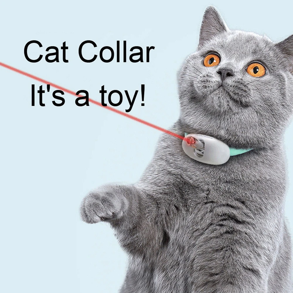 

Automatic Cat Toy Smart Laser Teasing Cat Collar Electric USB Charging Kitten Amusing Toys Interactive Training Pet Cat Supplies