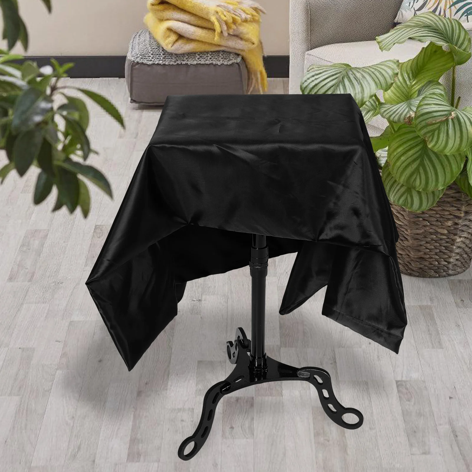 

1 set Floating Table Prop for Illusion Tricks Black Gimmick Stage Performance Toy Plastic Lightweight Portable