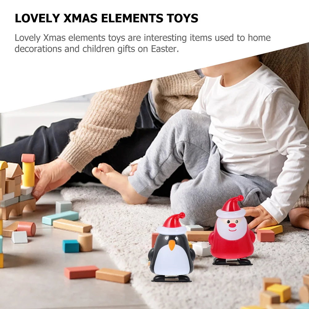 3 قطع من ألعاب عيد الميلاد البلاستيكية المتينة وعناصر عيد الميلاد اليدوية على شكل عقارب الساعة وإكسسوارات الأطفال الرائعة