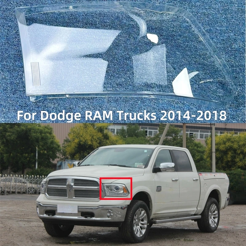 

Для Dodge RAM Trucks 2014 2015 2016 2017 2018, крышка фар автомобиля, прозрачный абажур, корпус лампы, пылезащитный чехол
