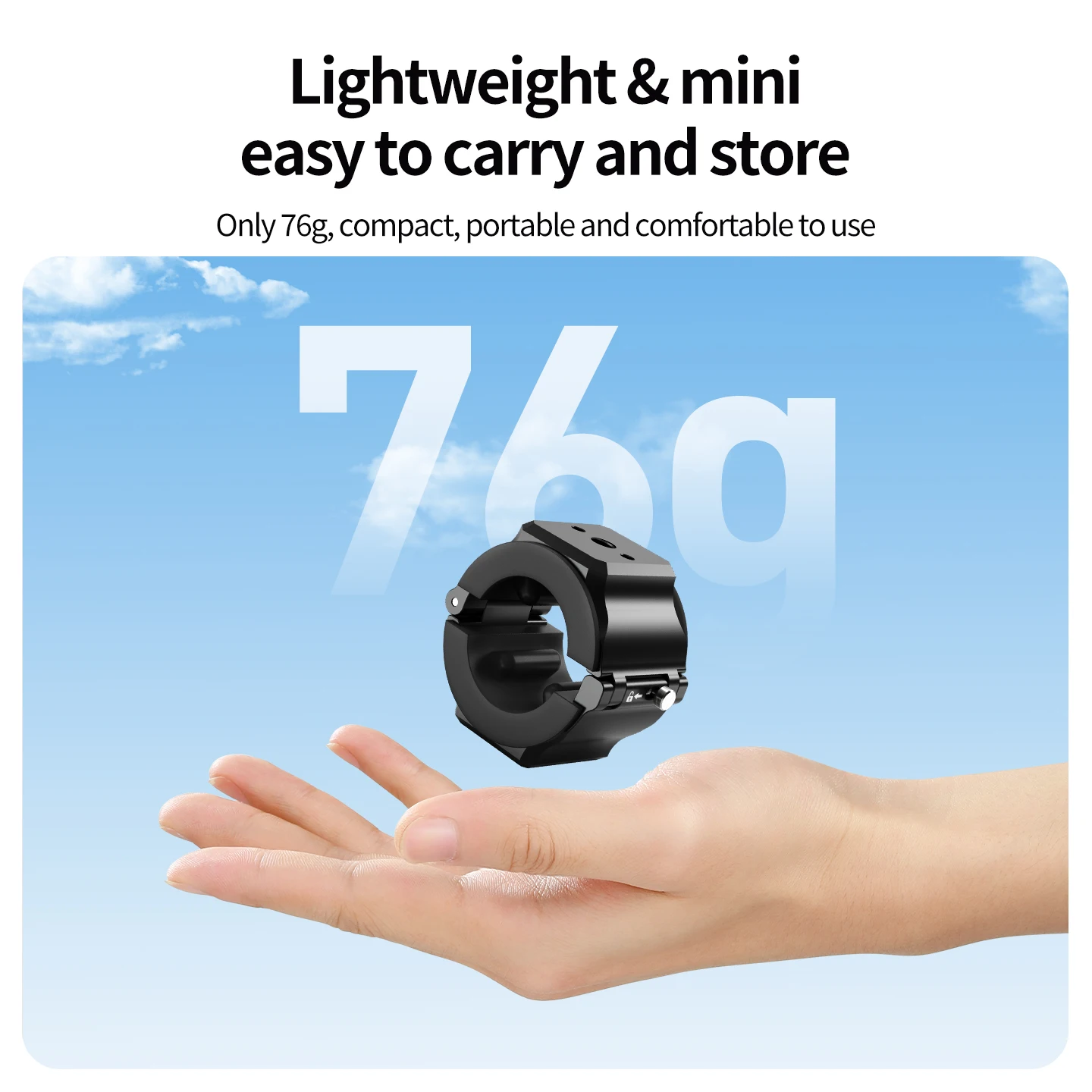 Doppelte 1/4-Zoll-ARRI-Positionierungslöcher, Schnellverschlusshalterung für 19–30 mm Selfie-Stick für DJI Osmo Insta360 GoPro Action-Kamera Vlog – Detail 14