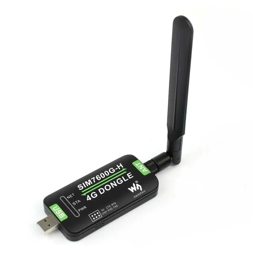 Waveshare  Support GNSS Positioning Global Band SIM7600G-H 4G DONGLE